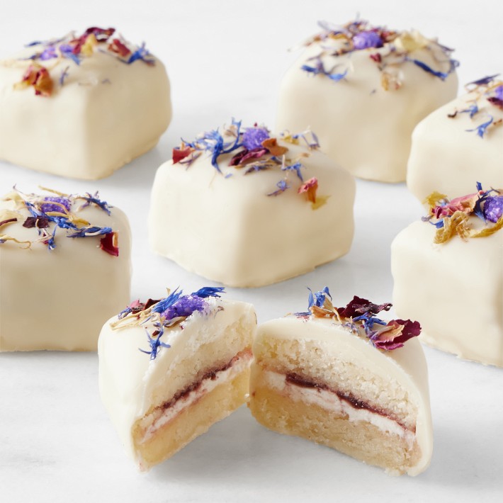 Bridgerton x Williams Sonoma Floral Petit Fours, Set of 30