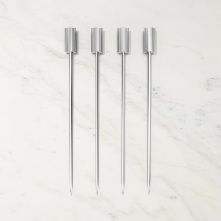 ANNA New York Striations Cocktail Picks, Set of 4
