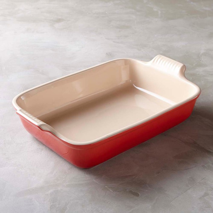 Le Creuset Heritage Stoneware Rectangular Dish, Matte Navy
