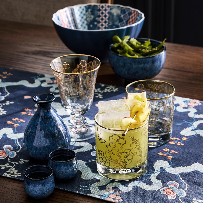 Cherry Blossom Double Old-Fashioned Glasses