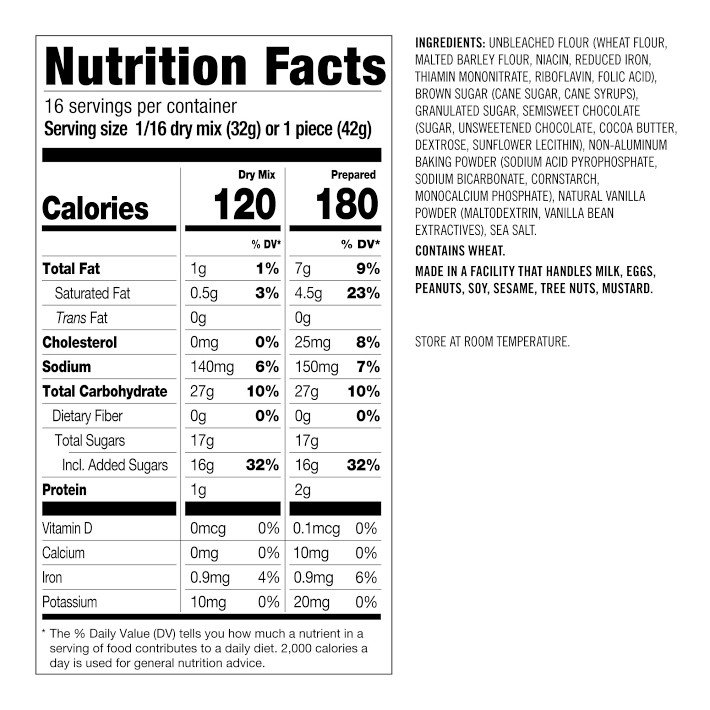 Williams Sonoma Chocolate Chip Blondie Bar Mix