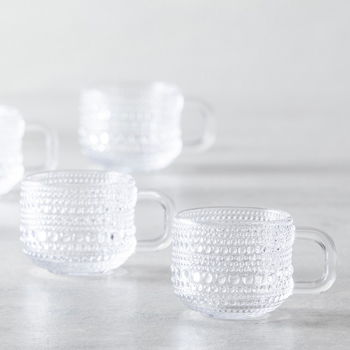 Fortessa Jupiter Espresso Cups, Set of 6, Clear
