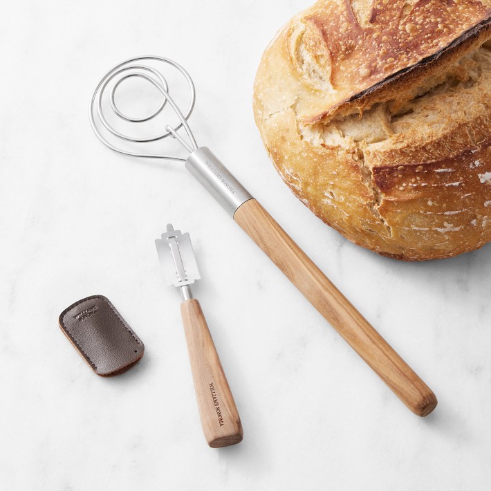 Williams Sonoma Olivewood Bread Tools, Set of 2
