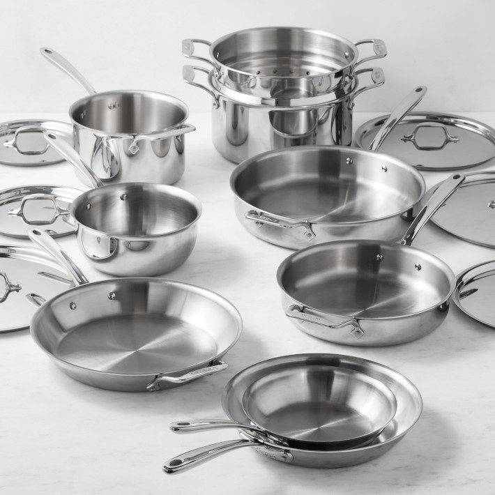 All-Clad G5™ Graphite Core Stainless-Steel 15-Piece Cookware Set
