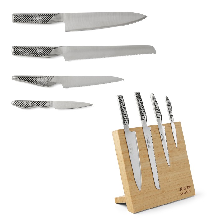 Global Classic Bitoku Magnetic Easel Set with Bamboo Block, Set of 5
