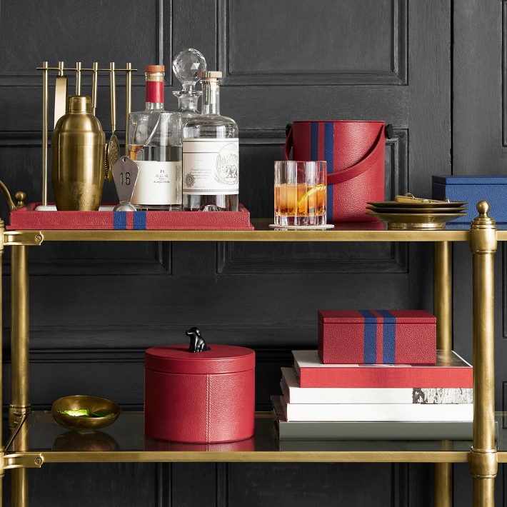 THE GEORGE x Williams Sonoma Home Leather Wrapped Boxes