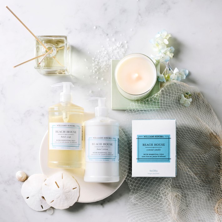 Williams Sonoma Beach House Hand Soap & Lotion 4-Piece Kitchen Set