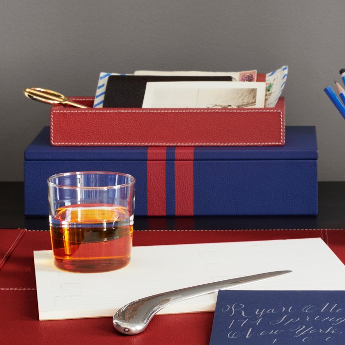 THE GEORGE x Williams Sonoma Home Leather Pencil Tray