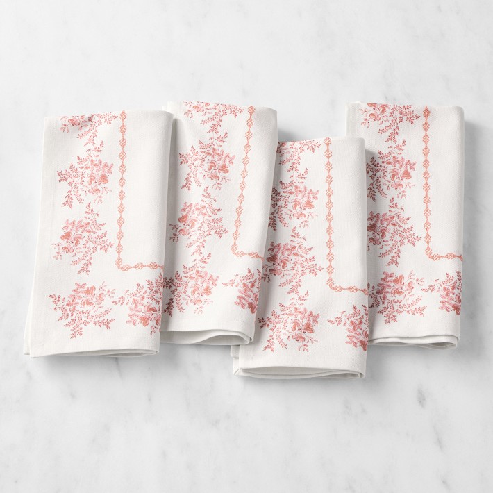 English Floral Napkins, Set of 4