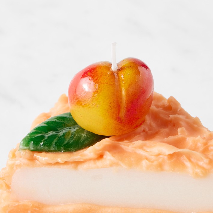 Celebration Apricot Cake Slice Candle