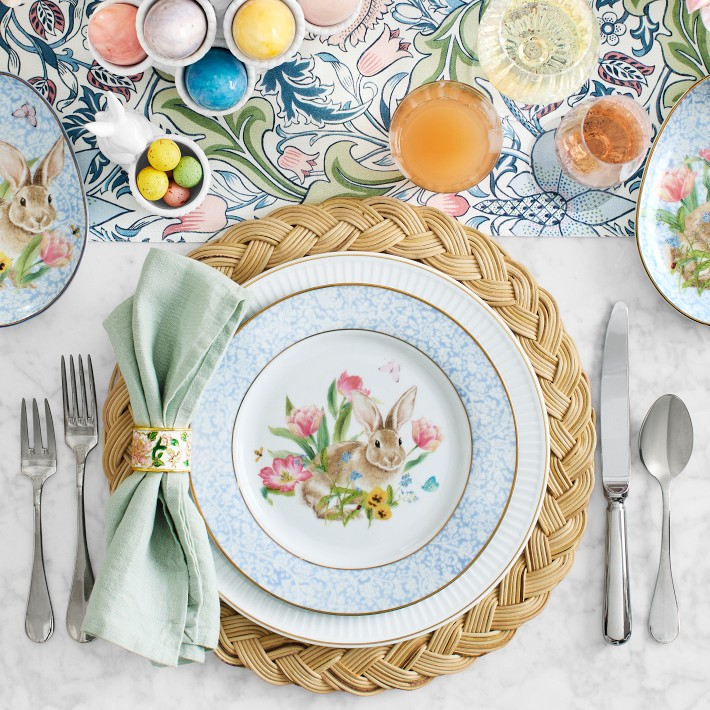 Garden Flowers Salad Plates, Set of 4